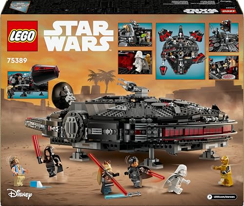 LEGO Star Wars 75389 Der Dunkle Falke – Spielzeug mit Shootern & 6 Minifiguren, Geschenk für Kinder & Erwachsene