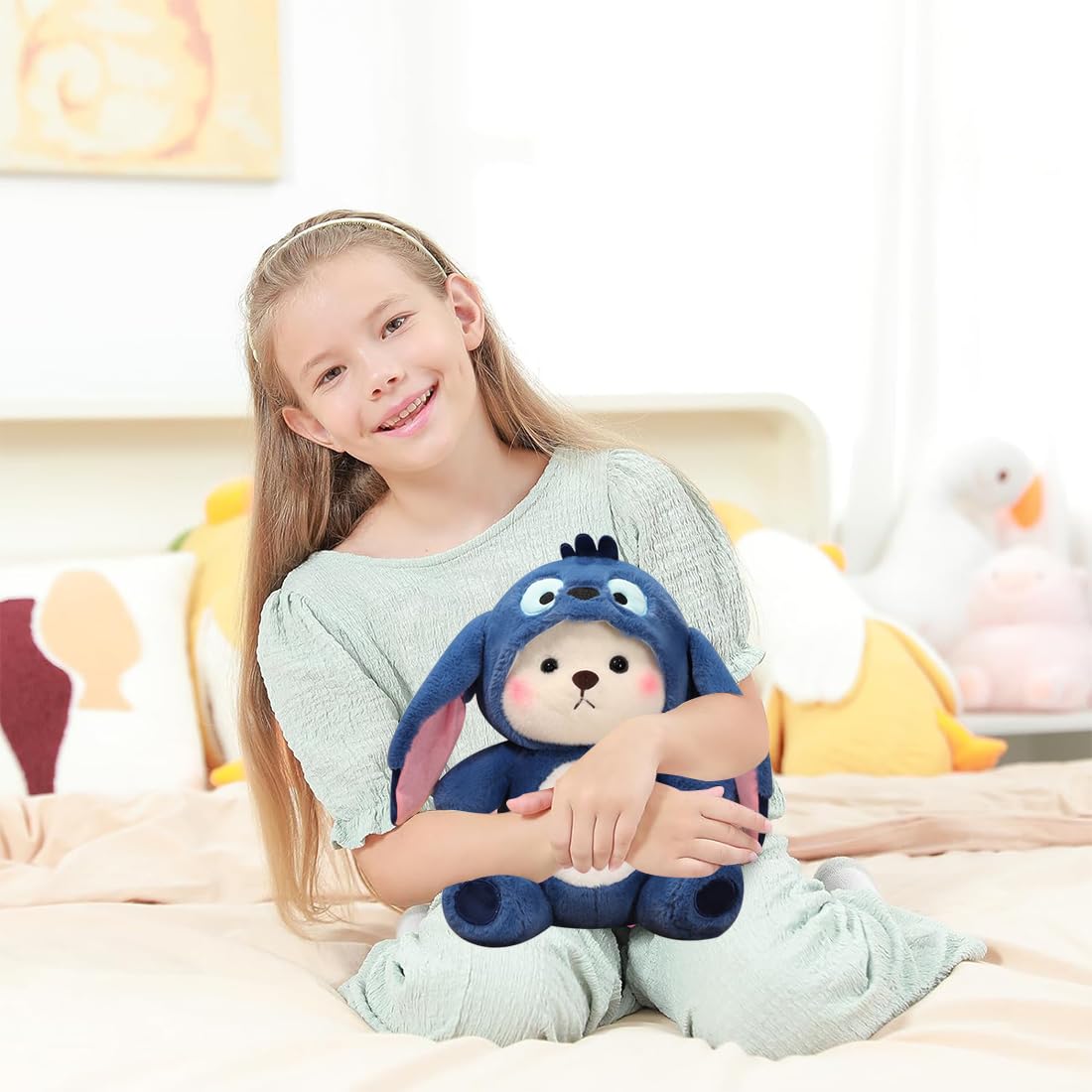 MEZHEN Teddybär Plüsch Niedliche Tier Plüschtiere Bär Puppe Geschenk für Kinder Jungen Mädchen Geburtstag Kuscheltier Bär