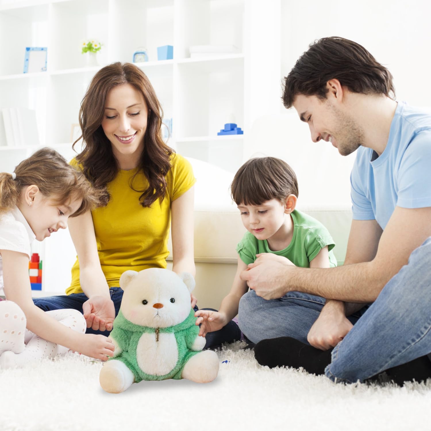 Plüschtier Teddybär mit Dinosaurier Kostüm, 30cm Teddybär, Teddy P-lüschtier, Pl-üschtier Stofftier Teddy, Teddybär Plüschtier