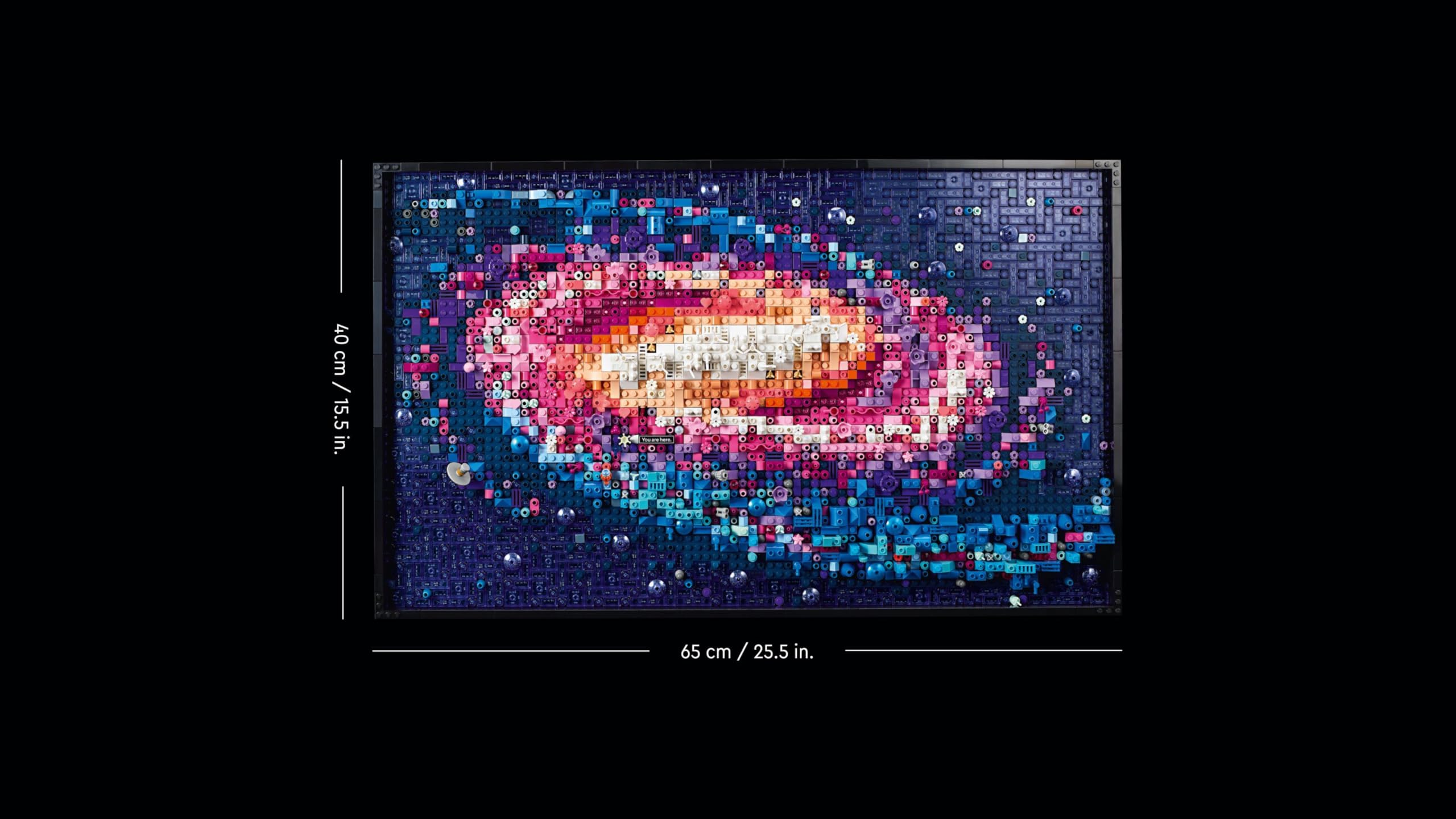 LEGO Art 31212 Milchstraßen-Galaxie – Wanddeko & Bauset für Erwachsene, kreative Astronomie-Wandkunst