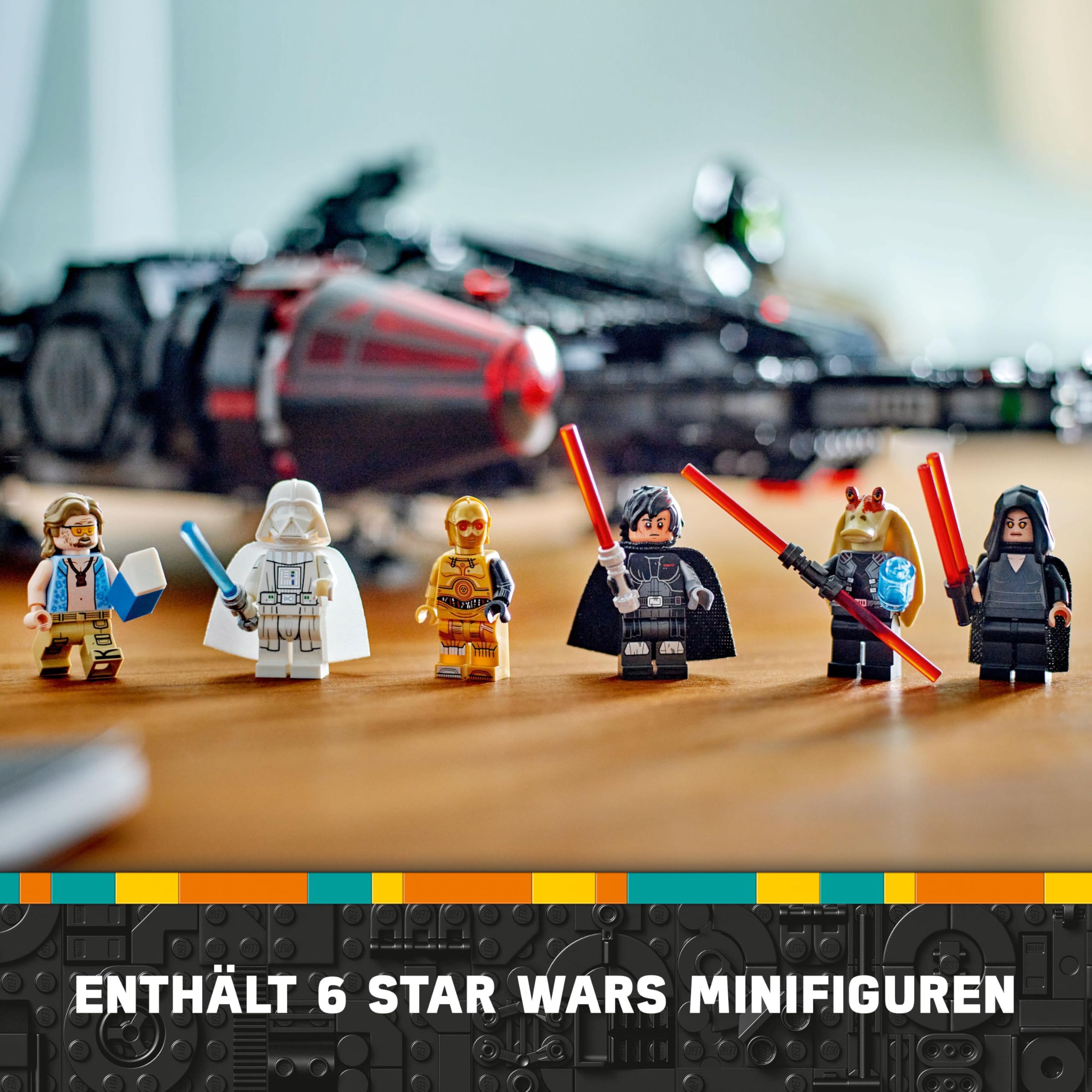 LEGO Star Wars 75389 Der Dunkle Falke – Spielzeug mit Shootern & 6 Minifiguren, Geschenk für Kinder & Erwachsene