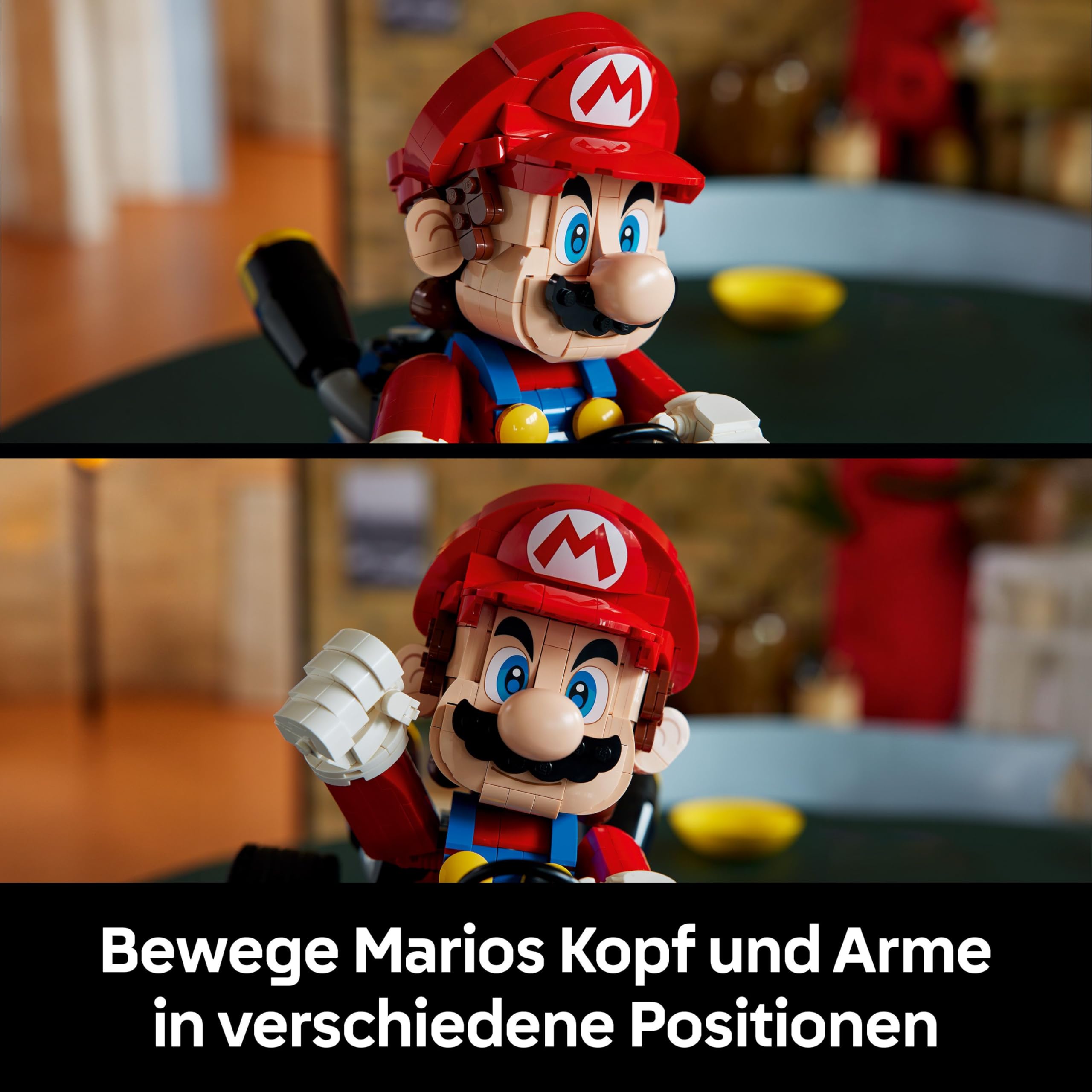 LEGO Super Mario Kart 72037 – Mario Figur & baubares Auto, Sammlerstück für Gamer & Fans, Geschenk für Erwachsene