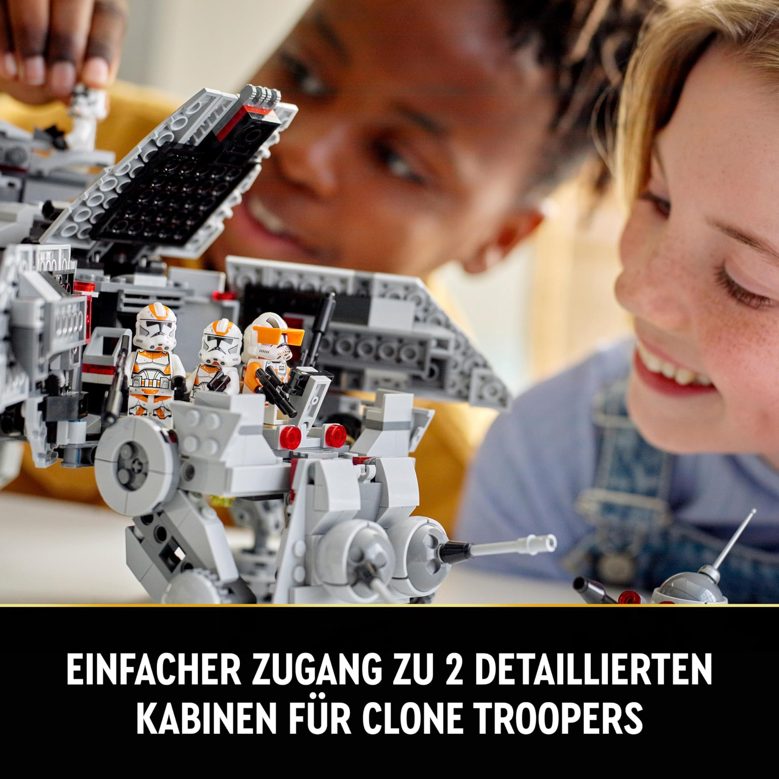 LEGO Star Wars 75337 AT-TE Walker – Spielzeug mit 3 Minifiguren, Geschenk für Jungen ab 9 Jahren