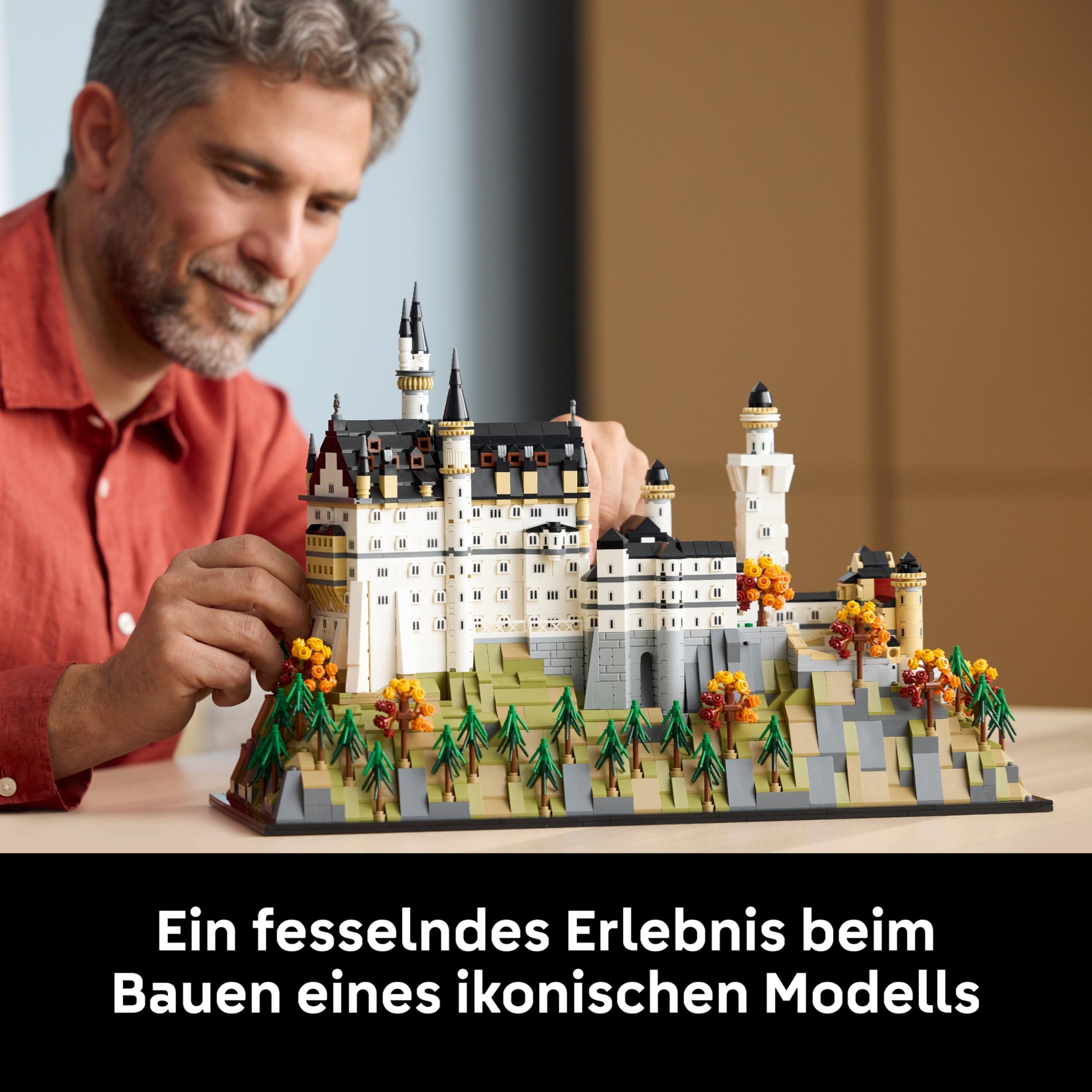 LEGO Architecture 21063 Schloss Neuschwanstein – Kreatives Bastelset & Deko-Modell für Erwachsene