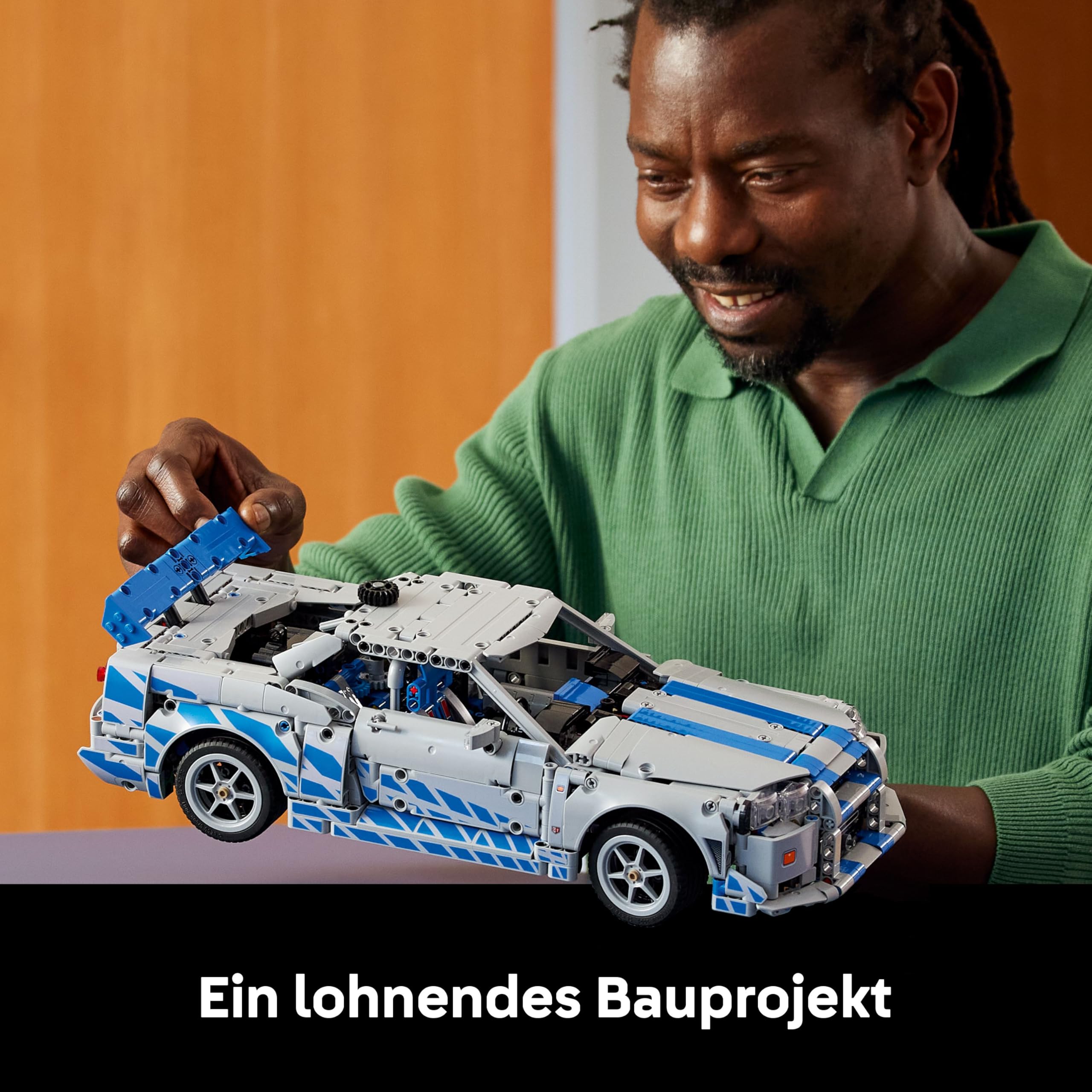 LEGO Technic 42210 Nissan Skyline GT-R R34 – 2 Fast 2 Furious Auto, Bauset mit Driftfunktion & Motor