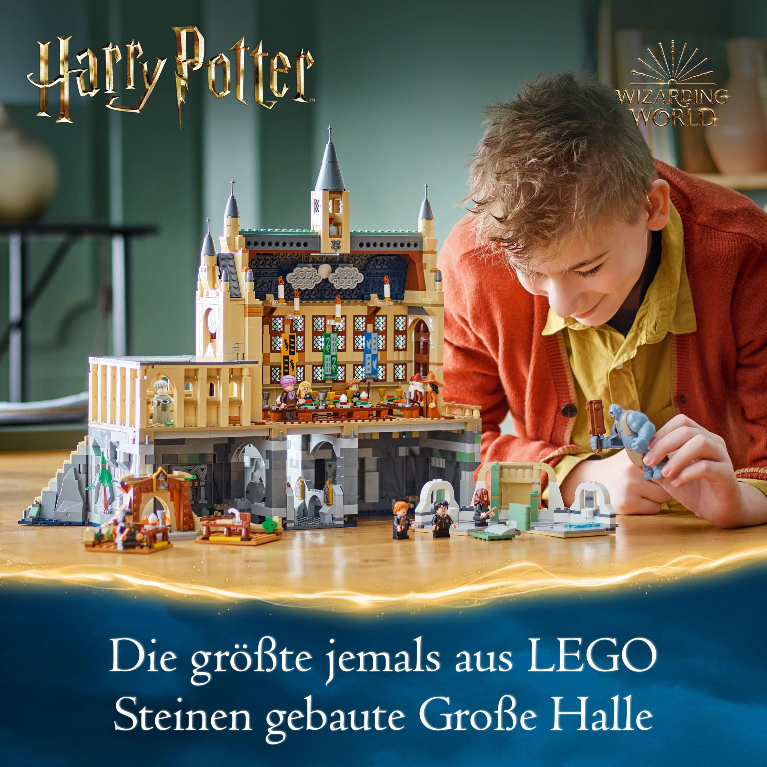 LEGO Harry Potter 76435 Schloss Hogwarts – Sammlerset mit 11 Minifiguren & Großer Halle