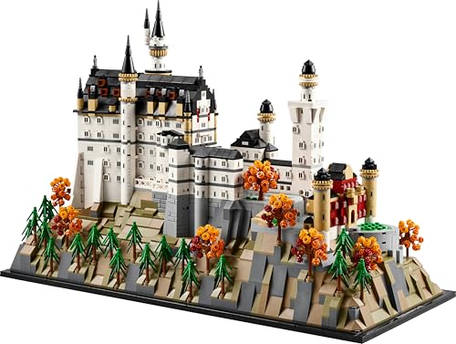 LEGO Architecture 21063 Schloss Neuschwanstein – Kreatives Bastelset & Deko-Modell für Erwachsene