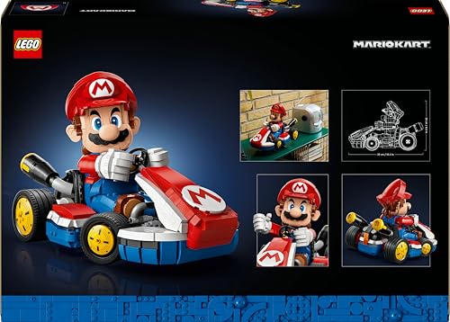 LEGO Super Mario Kart 72037 – Mario Figur & baubares Auto, Sammlerstück für Gamer & Fans, Geschenk für Erwachsene