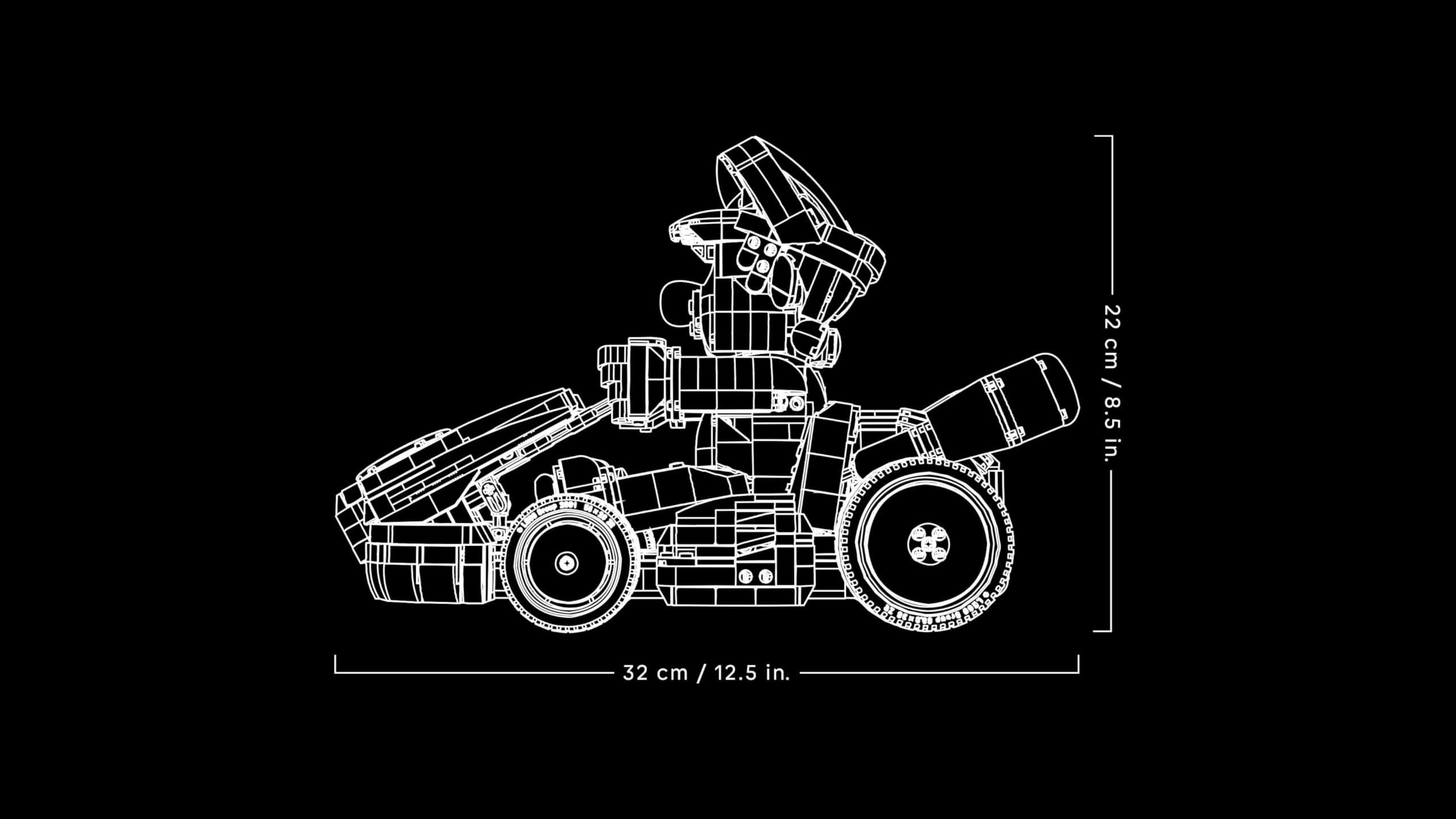 LEGO Super Mario Kart 72037 – Mario Figur & baubares Auto, Sammlerstück für Gamer & Fans, Geschenk für Erwachsene