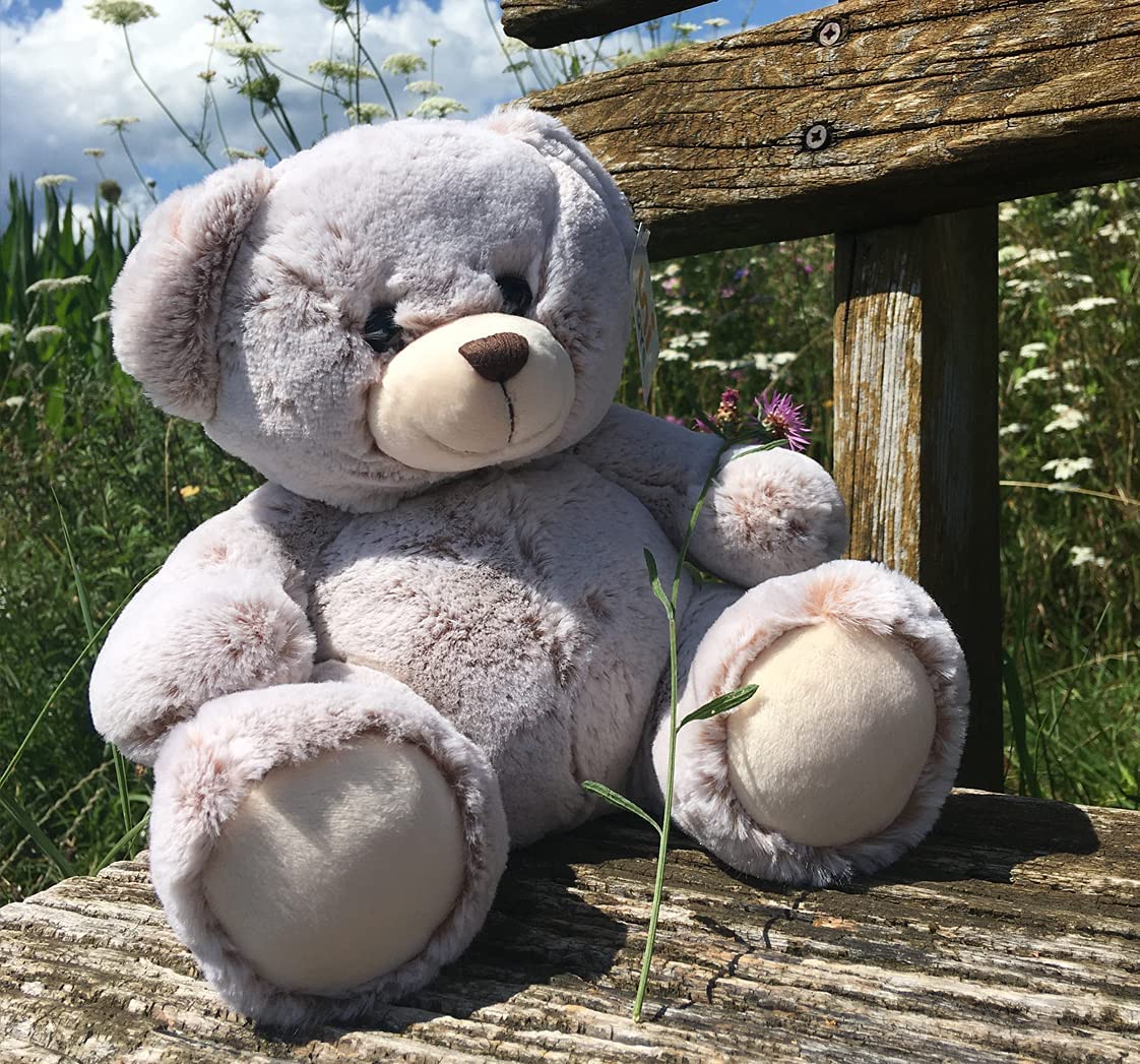 Uni-Toys - Teddybär, superweich (Hellbraun) - 24 cm (Höhe) - Plüsch-Bär, Teddy - Plüschtier, Kuscheltier