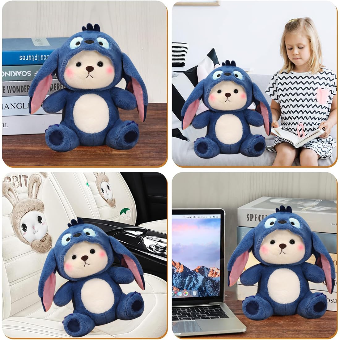 MEZHEN Teddybär Plüsch Niedliche Tier Plüschtiere Bär Puppe Geschenk für Kinder Jungen Mädchen Geburtstag Kuscheltier Bär