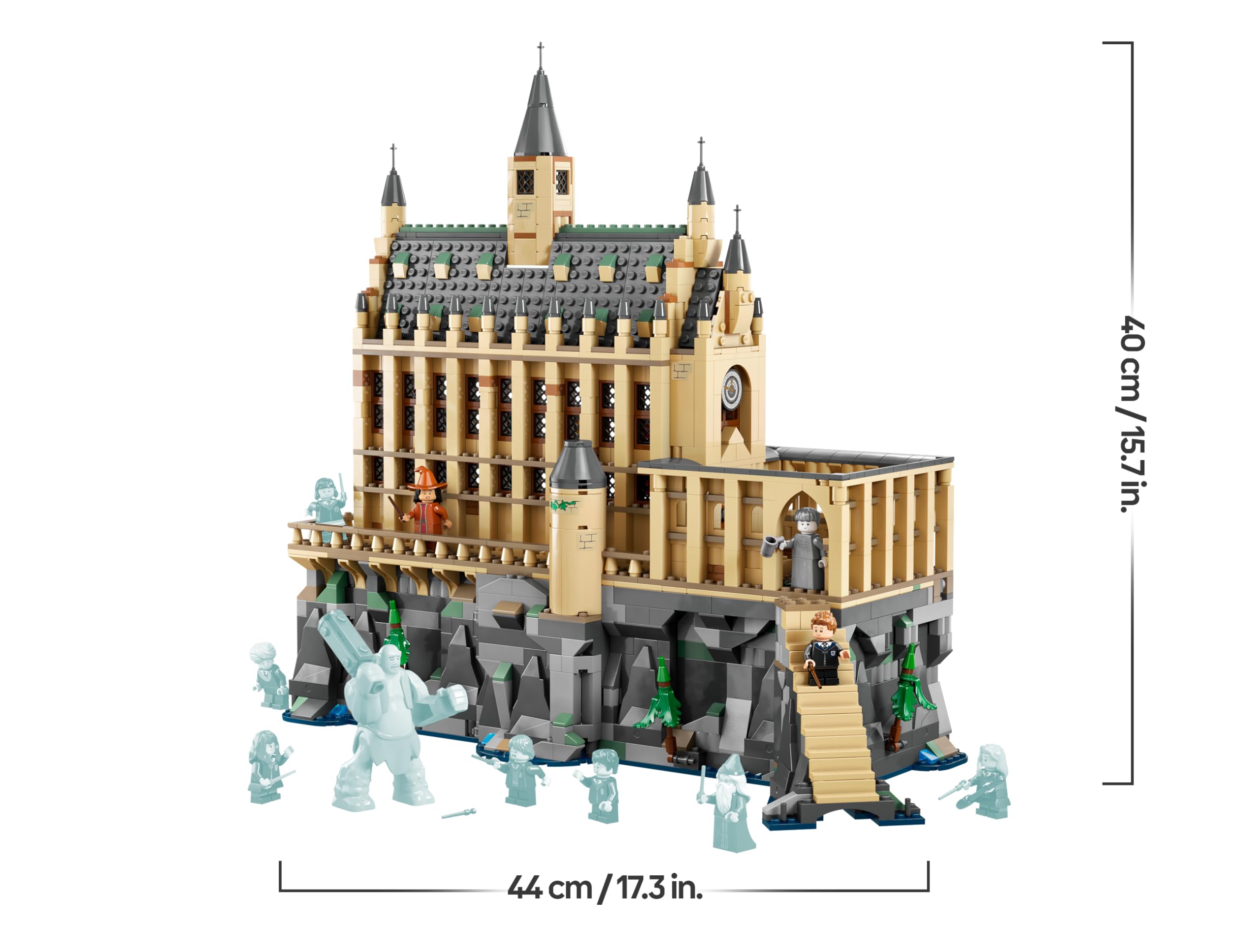 LEGO Harry Potter 76435 Schloss Hogwarts – Sammlerset mit 11 Minifiguren & Großer Halle