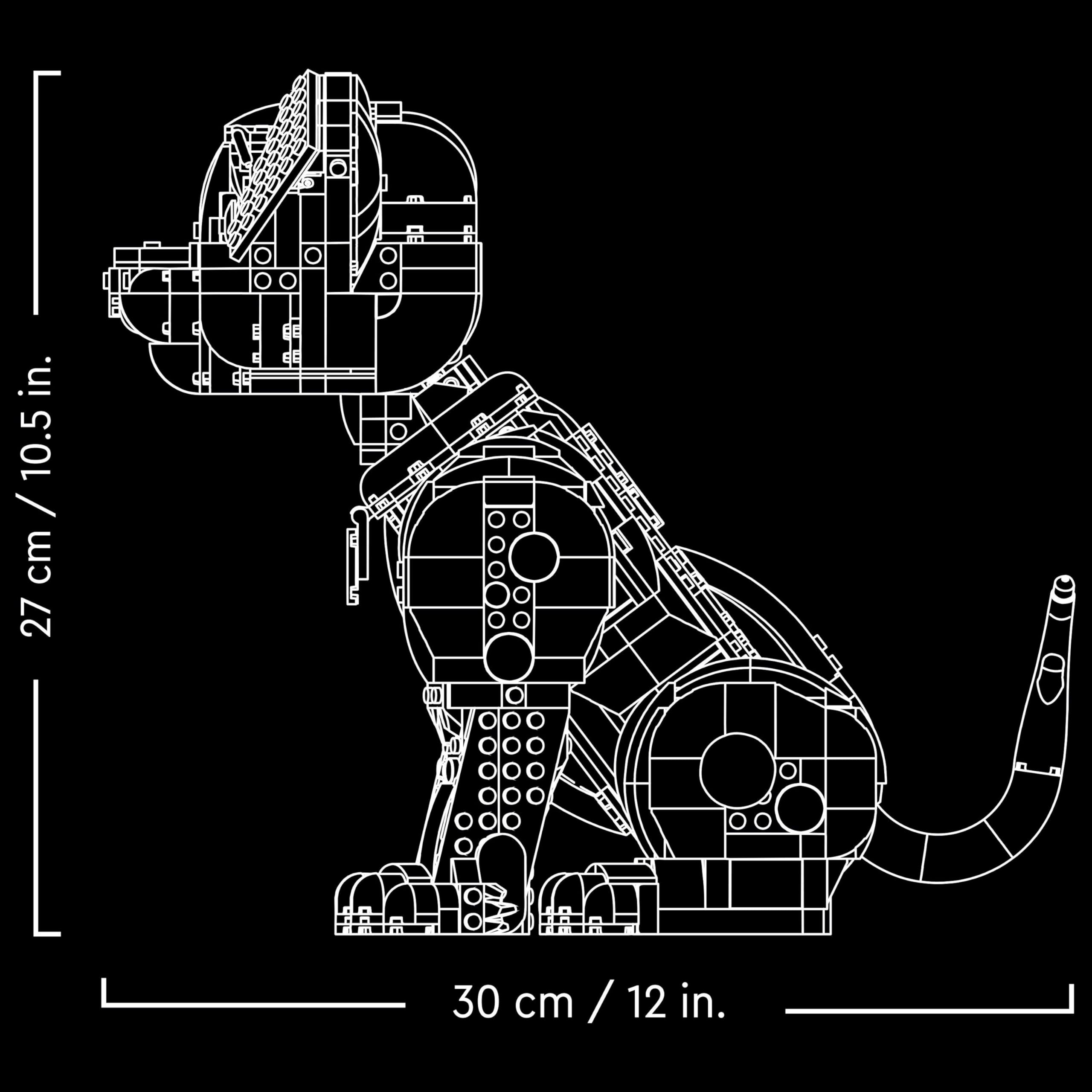 LEGO Disney 43269 Welpe aus 101 Dalmatiner – Bauset mit 6 Hunden, beweglich, DIY Heim-Deko & Geschenkidee