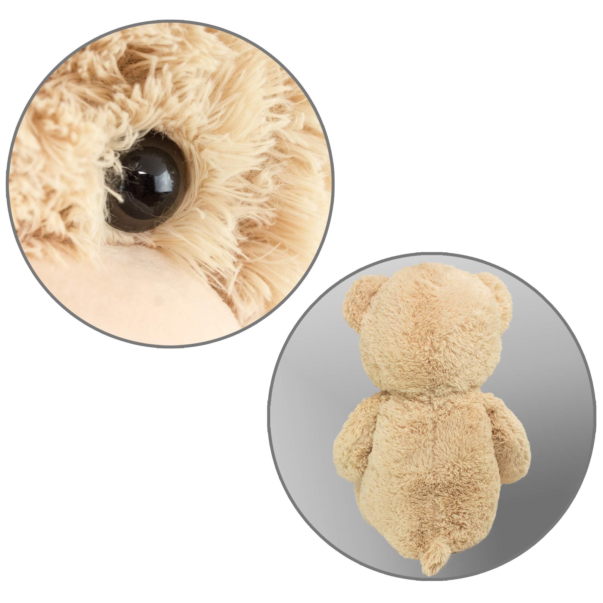 BRUBAKER XXL Teddybär 100 cm groß - Beige - Stofftier Plüschtier Kuscheltier