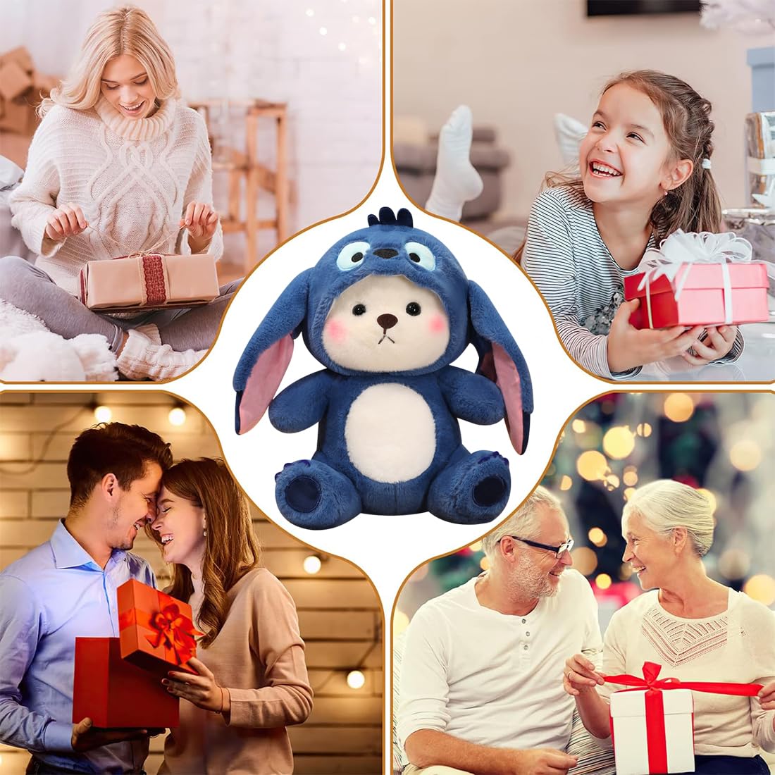 MEZHEN Teddybär Plüsch Niedliche Tier Plüschtiere Bär Puppe Geschenk für Kinder Jungen Mädchen Geburtstag Kuscheltier Bär