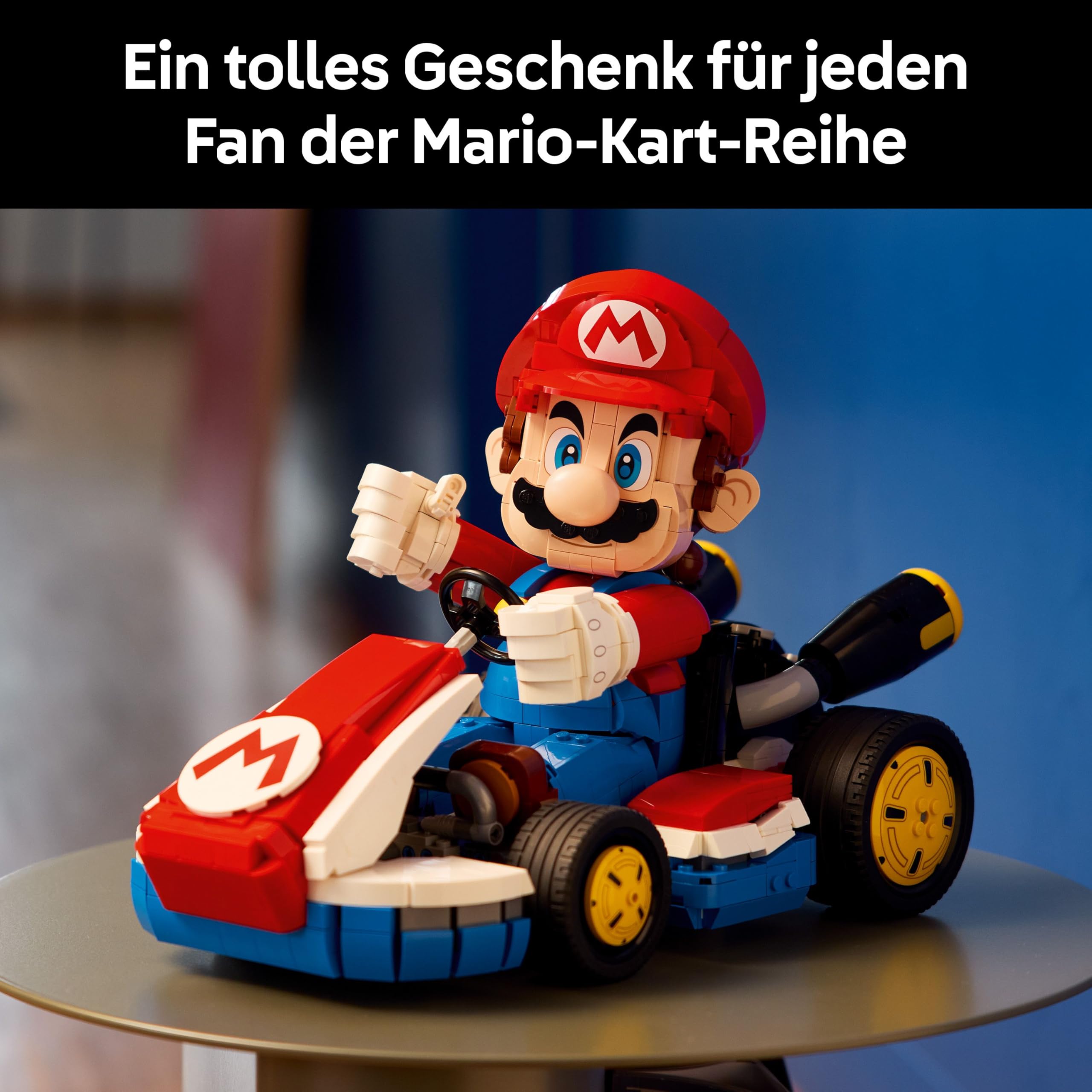 LEGO Super Mario Kart 72037 – Mario Figur & baubares Auto, Sammlerstück für Gamer & Fans, Geschenk für Erwachsene