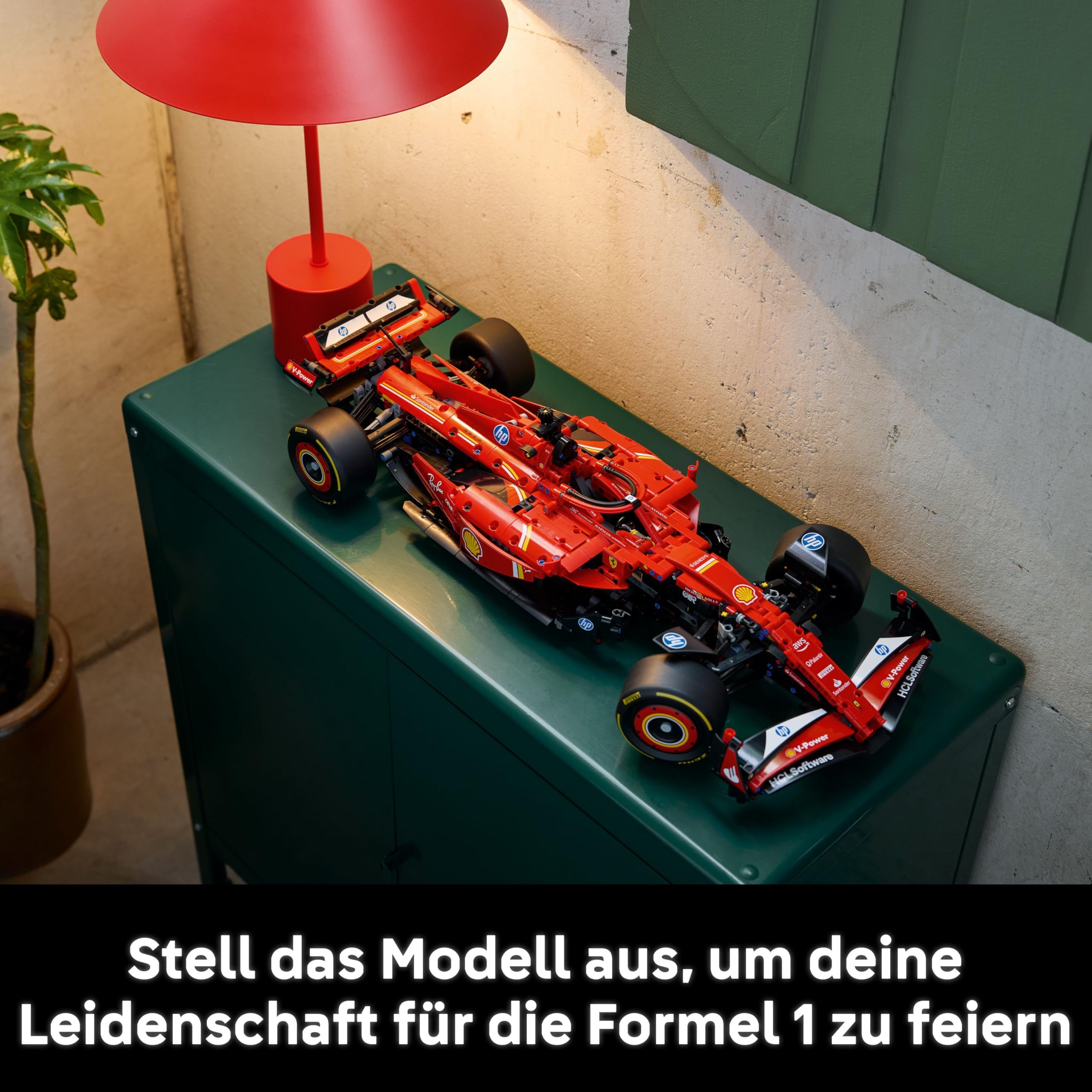 LEGO Technic 42207 Ferrari SF-24 F1 Rennwagen – Modellauto im Maßstab 1:8 mit V6-Motor & Lenkung