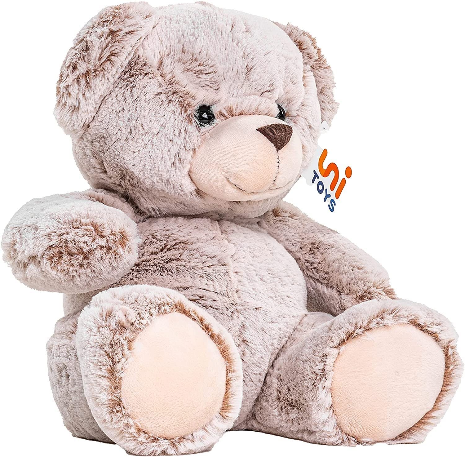 Uni-Toys - Teddybär, superweich (Hellbraun) - 24 cm (Höhe) - Plüsch-Bär, Teddy - Plüschtier, Kuscheltier