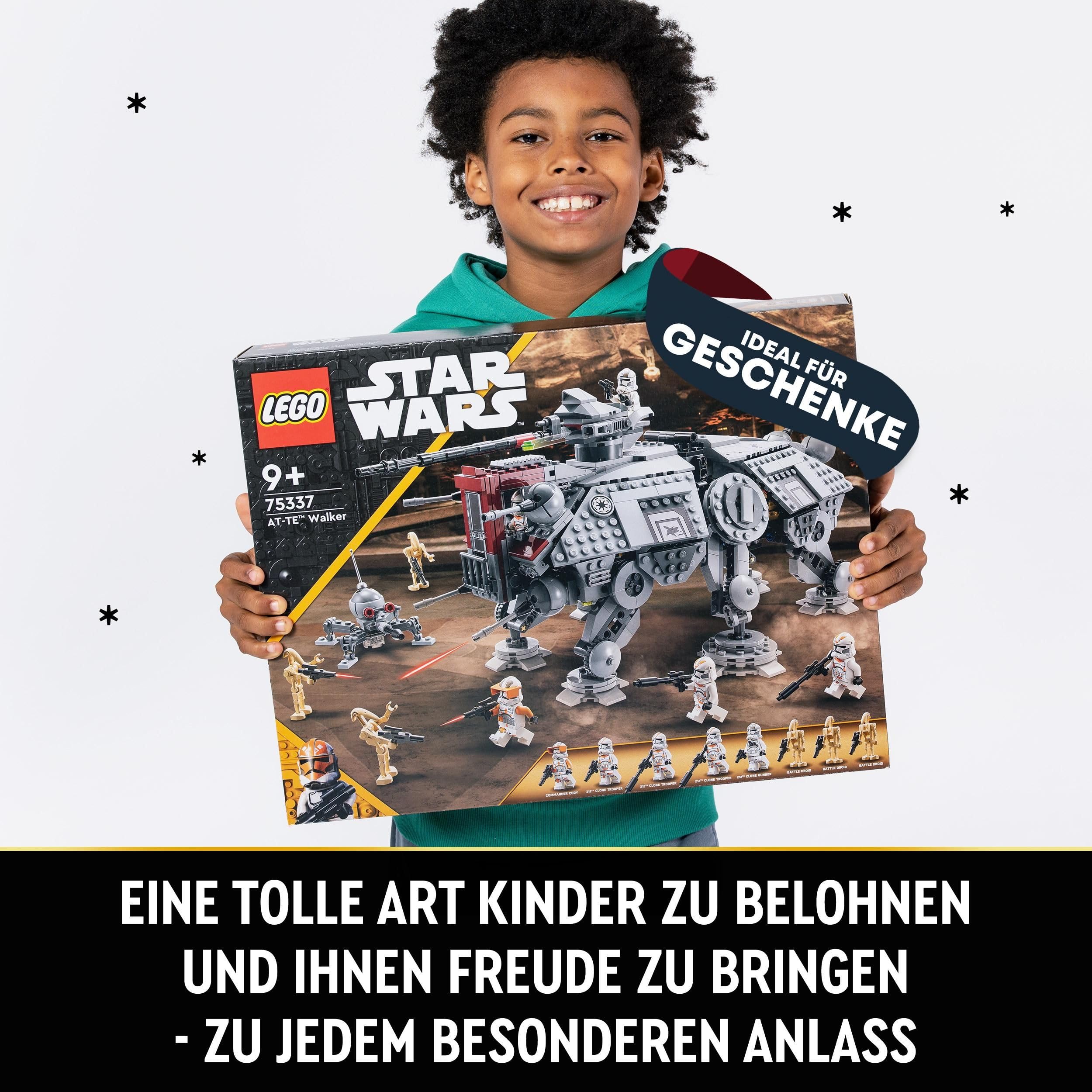 LEGO Star Wars 75337 AT-TE Walker – Spielzeug mit 3 Minifiguren, Geschenk für Jungen ab 9 Jahren