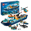 LEGO City 60368 Arktis-Forschungsschiff – Spielzeug-Boot mit Hubschrauber & 7 Minifiguren