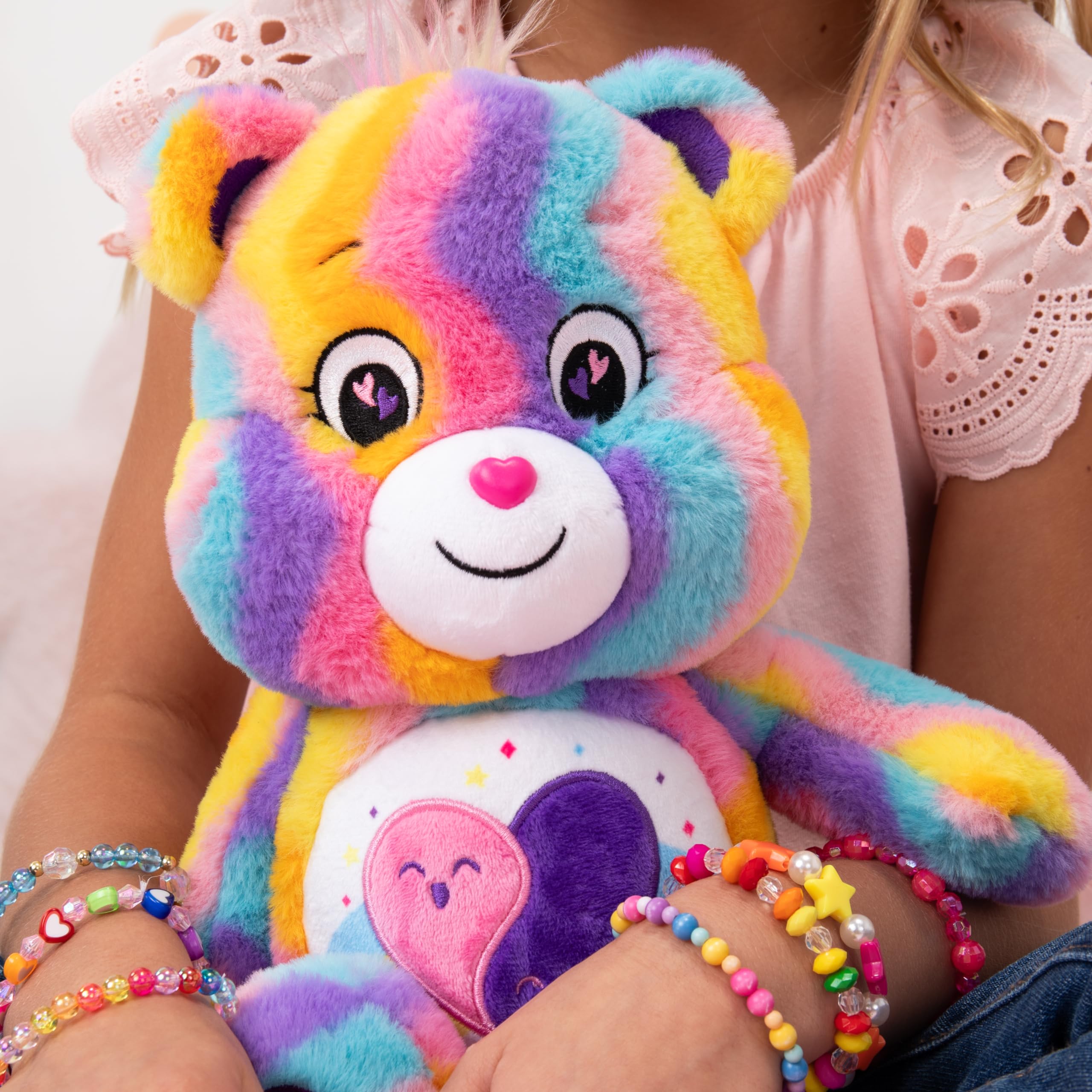 Basic Fun Care Bears Freunde für immer-Bär – 35 cm mittelgroßes, umweltfreundliches Plüschtier von Basic Fun, liebenswerter