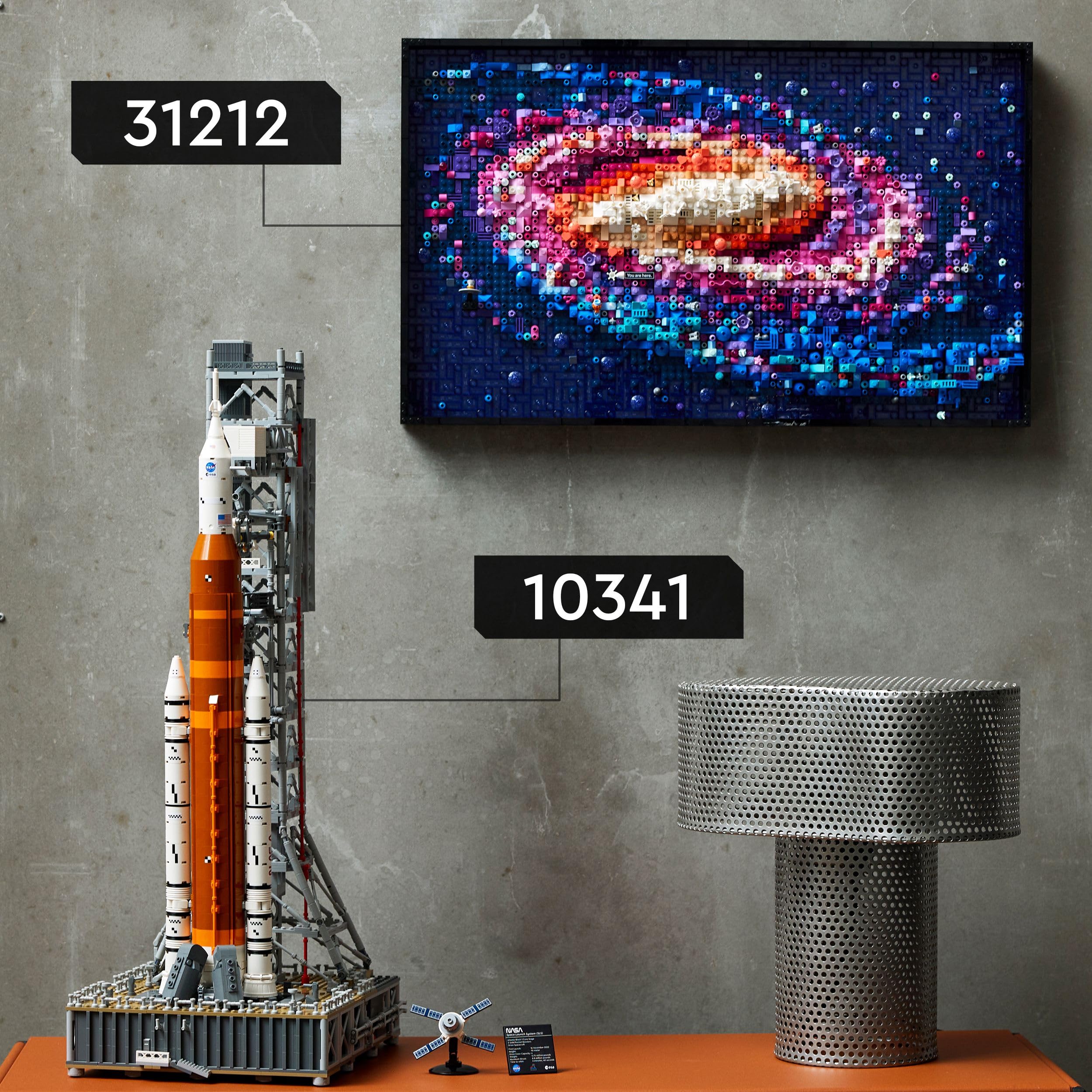 LEGO Art 31212 Milchstraßen-Galaxie – Wanddeko & Bauset für Erwachsene, kreative Astronomie-Wandkunst