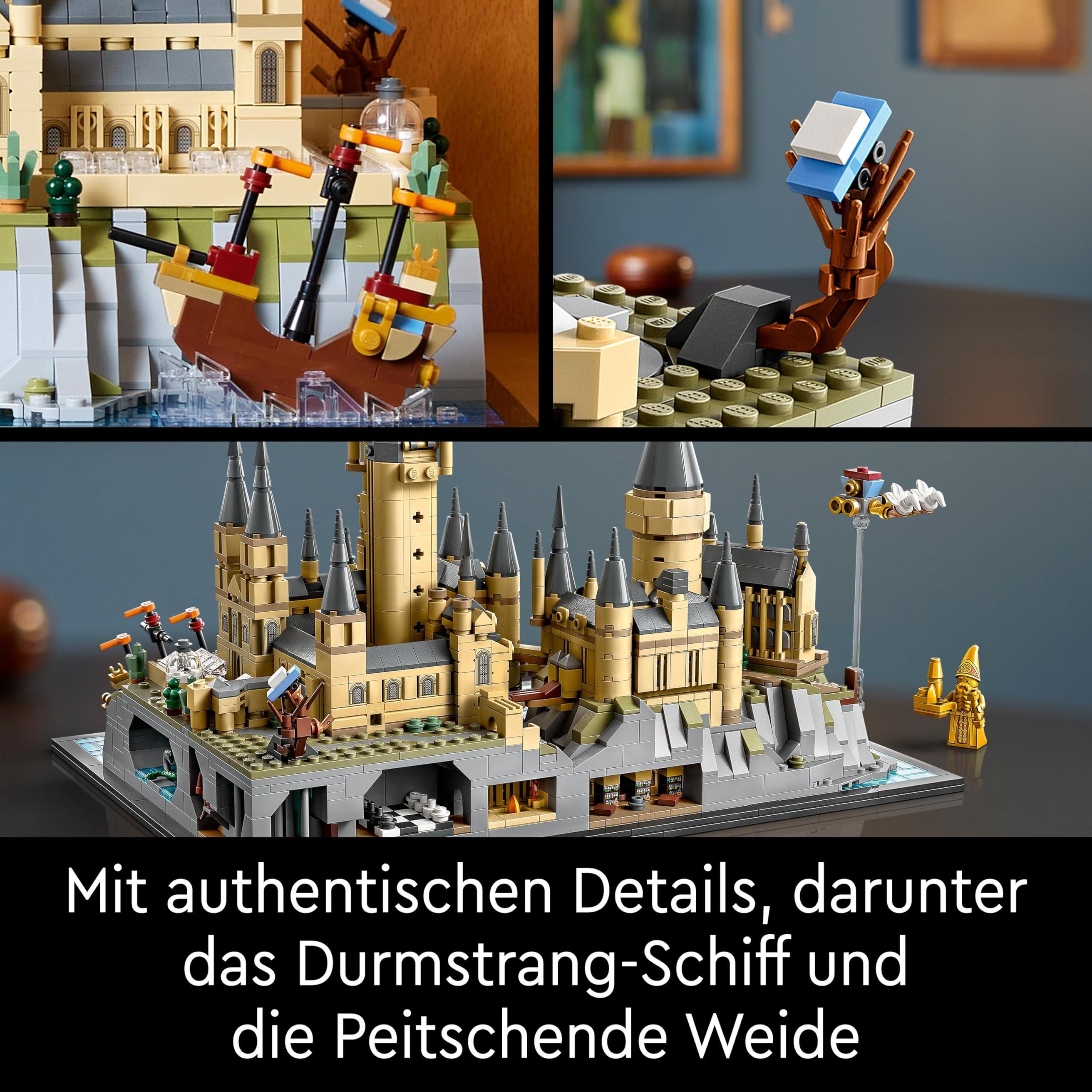 LEGO Harry Potter 76419 Schloss Hogwarts Gelände – Sammlerset mit Kammer des Schreckens & Figuren